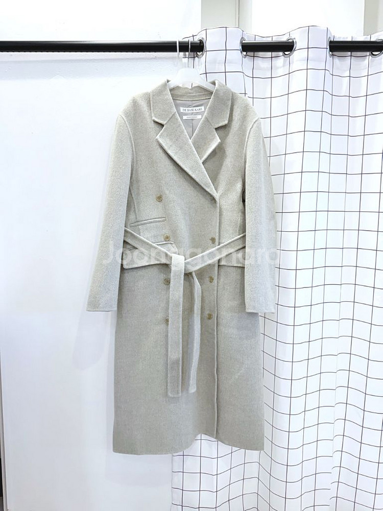 드베이스까레 울90% 핸드메이드코트--0