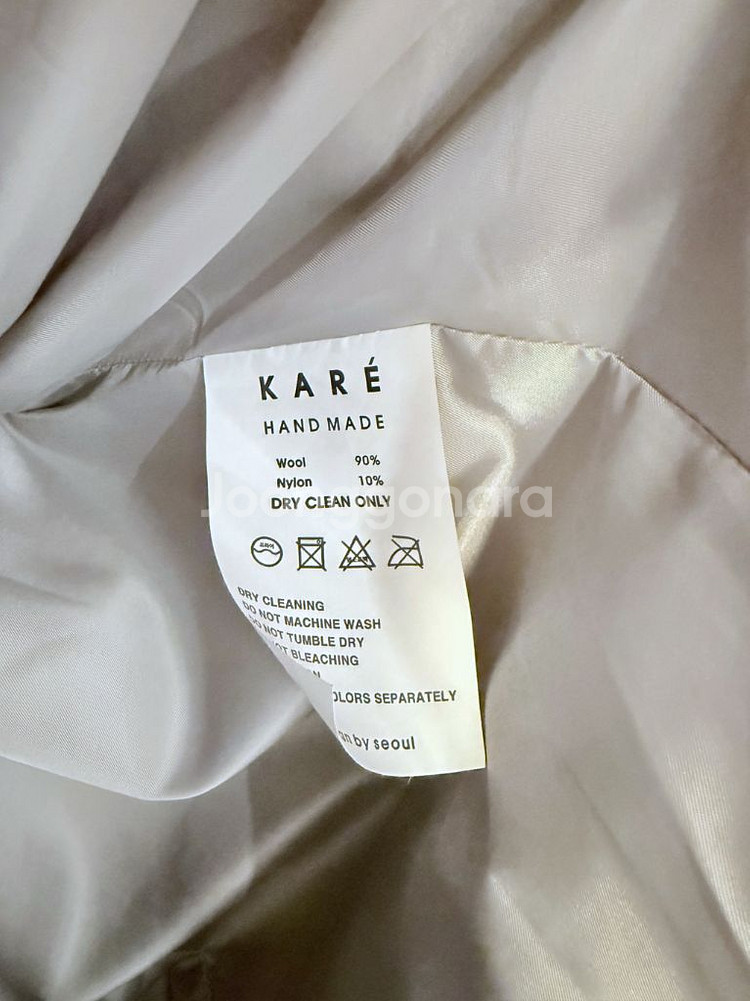 드베이스까레 울90% 핸드메이드코트--4