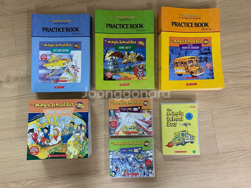 애플리스 매직스쿨버스 리더스북+워크북+dvd+cd 풀셋--0