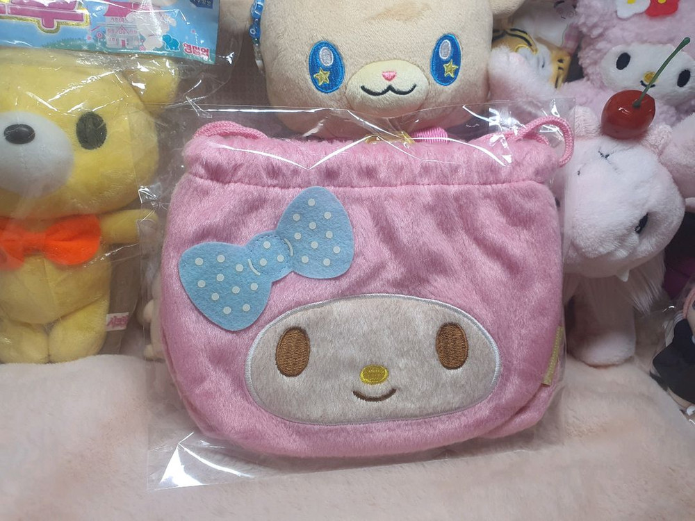 고전 마이멜로디 산리오 마멜 파우치 해피밀 인형 일괄 이미지