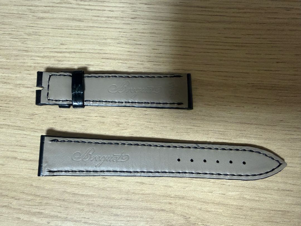 브레게 시계 가죽줄/ 검정--2