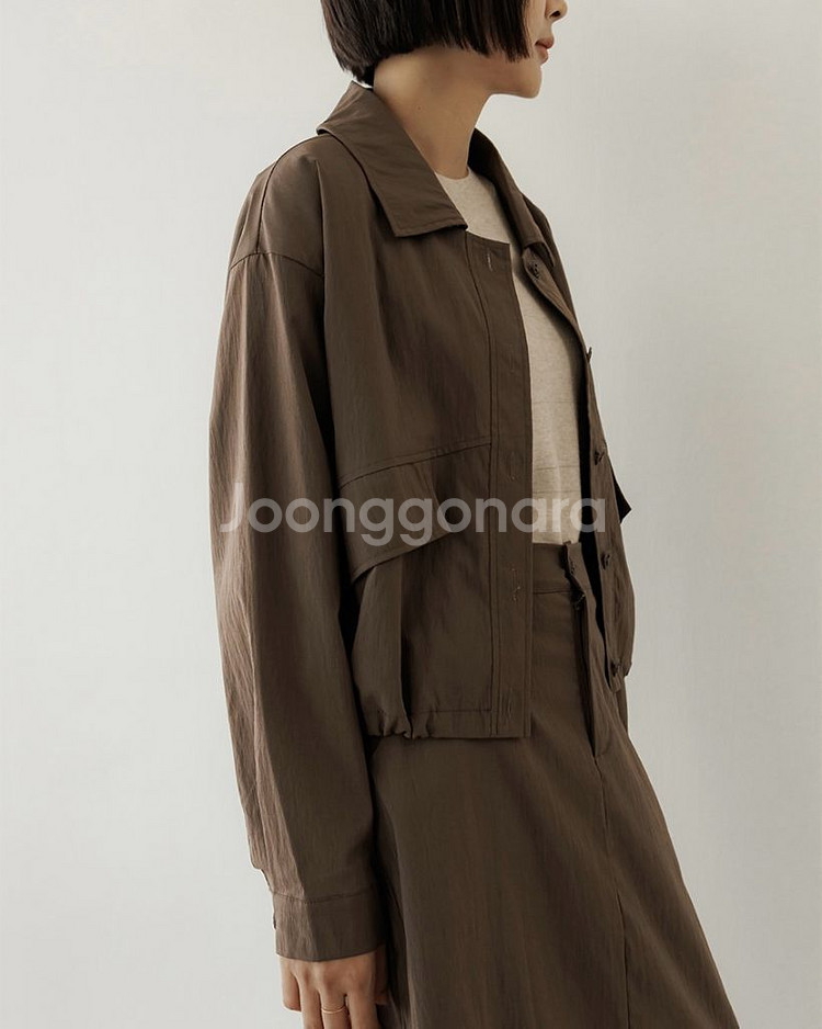 [미착용/새상품] 카라 자켓+밴딩 롱스커트 투피스세트--6