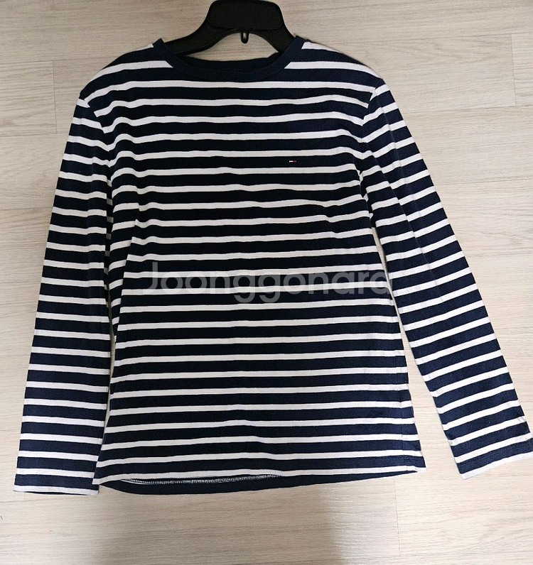 타미힐피거 여성 스트라이프 티셔츠--1