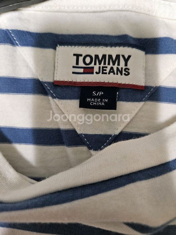 타미힐피거 여성 스트라이프 티셔츠--5