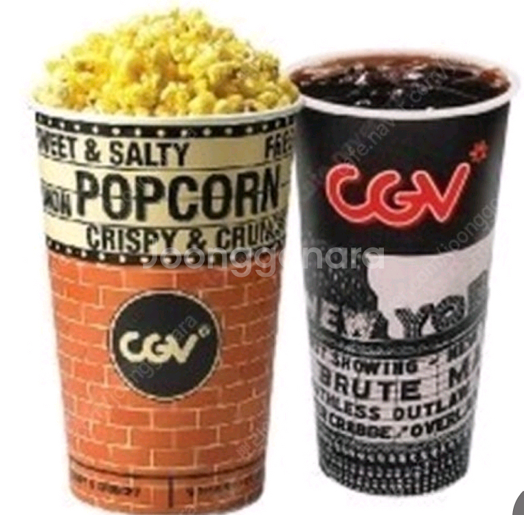 CGV 콤보 교환권 (팝콘 M + 음료 M)--0