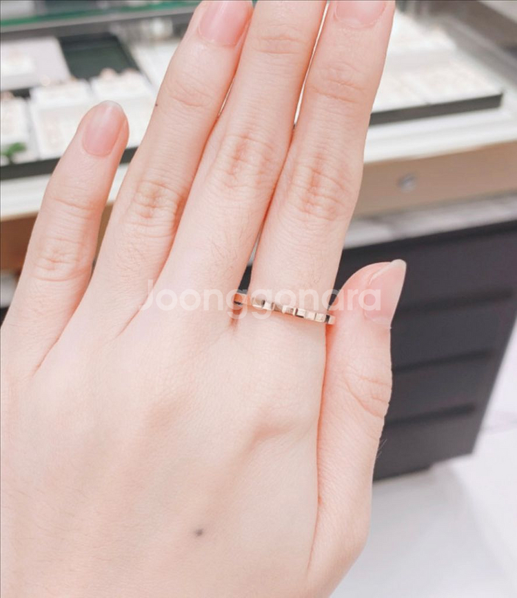 <새상품> 14k 옐로우골드 사각컷팅 반지 13호--5