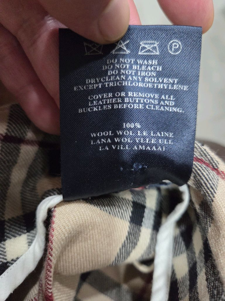 버버리 노바체크 스커트--6