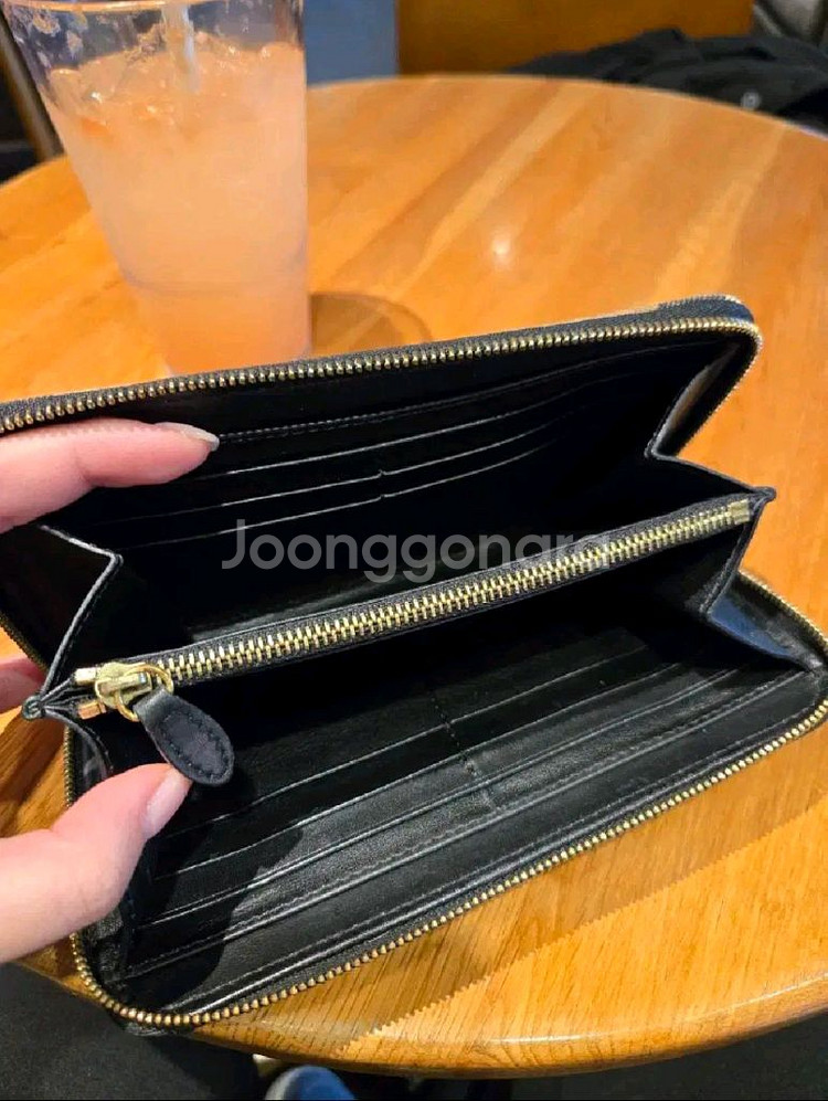 [정품] 버버리 엘모어 하우스 체크 장지갑--2