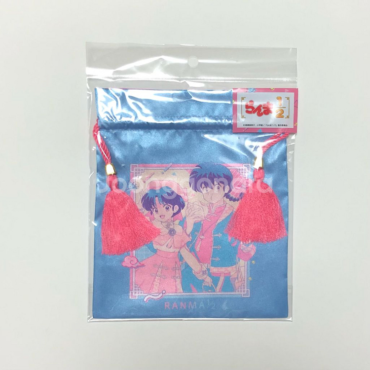 란마 새틴 스트링 파우치 아카네 란마1/2 피규어 가챠--0