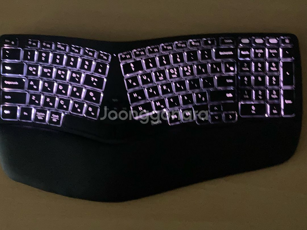 (미사용) 아이노트 NK908RB 인체공학 무선키보드--0
