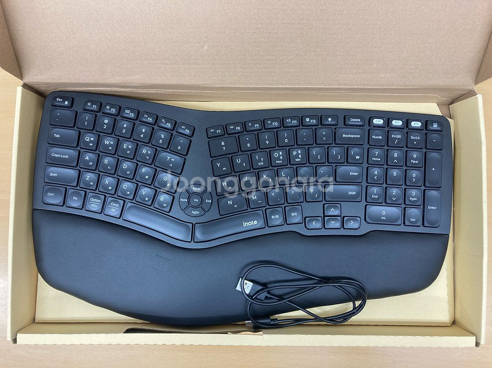 (미사용) 아이노트 NK908RB 인체공학 무선키보드--1