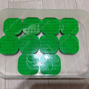 레고 초록 밑판 6x6 10개