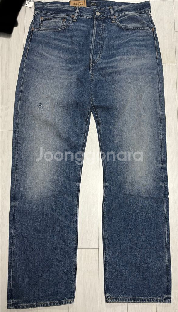 폴로 랄프로렌 디스트레스트 진 33x32--0