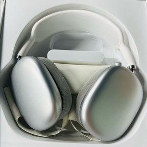 AirPods Max 스타일 블루투스 헤드폰 실버