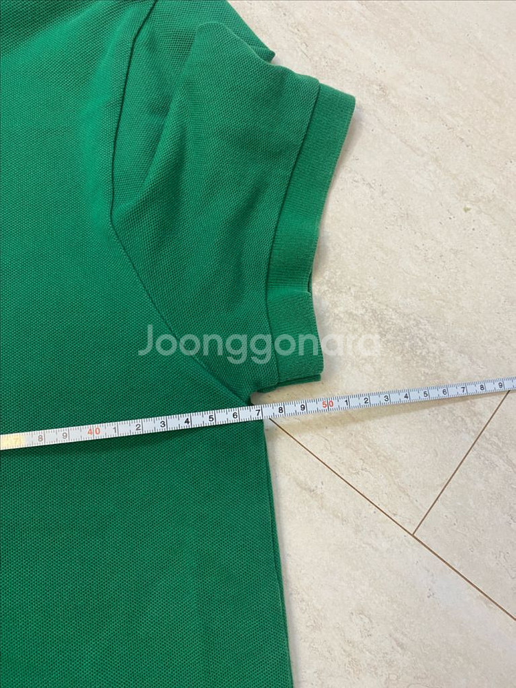 m) 라코스테 슬림핏 카라티 그린--5
