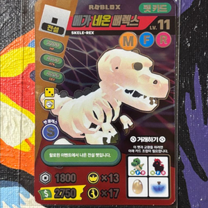 메가 네온 뼈렉스 로블록스 카드 인테리어 소품 꾸미기