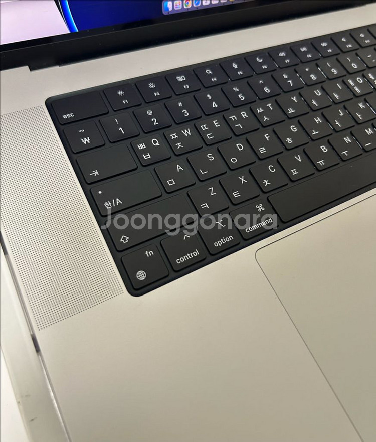 S급)맥북 프로 16 실버 M1 32GB 2TB--3