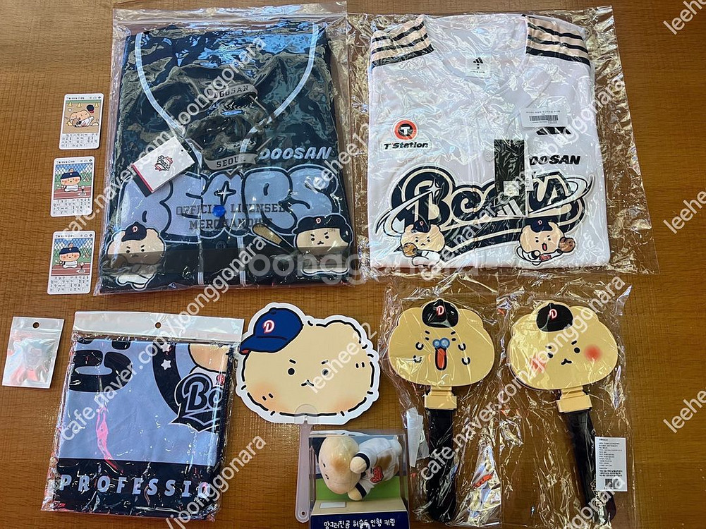 L 두산베어스 망그러진 곰 망곰 유니폼 저지 새상품--2
