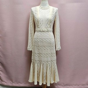 레이스 머메이드 롱원피스