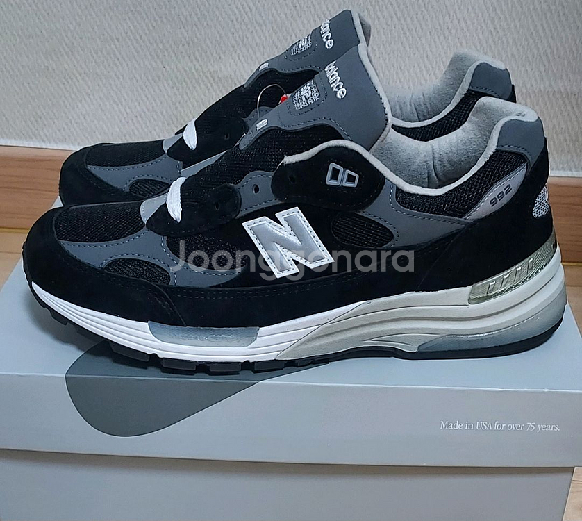 (새상품)뉴발란스 992 블랙 275 뉴코탭제품--1