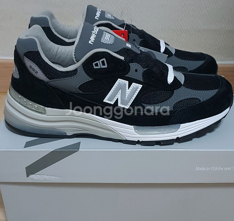 (새상품)뉴발란스 992 블랙 275 뉴코탭제품--3