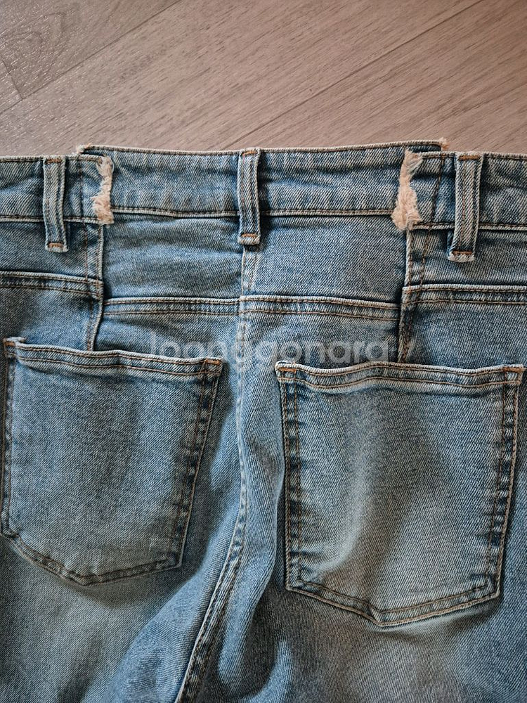 한섬 시스템 언밸런스 데님팬츠 (64사이즈 청바지)--6