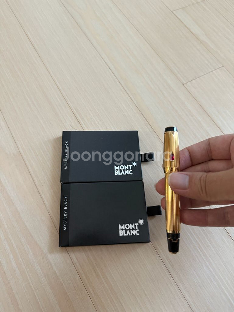 몽블랑 보헴 금장 만년필 - F--0