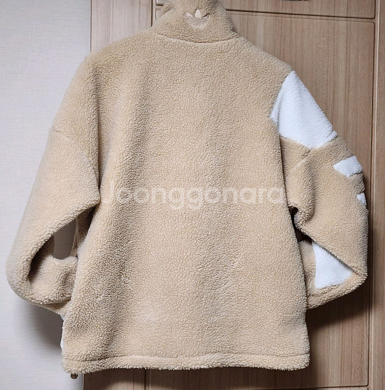아디다스 빅트레포일 쉐르파 정품 L--2