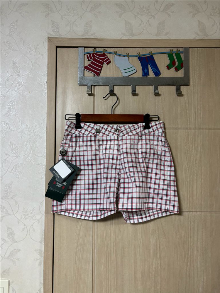 쉐르보 체크반바지--0