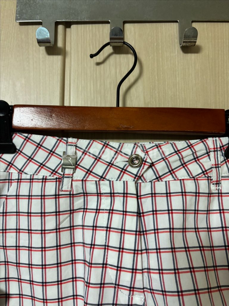 쉐르보 체크반바지--1