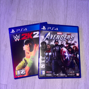 플스4 어벤져스 wwe cd 일괄로 팔아요