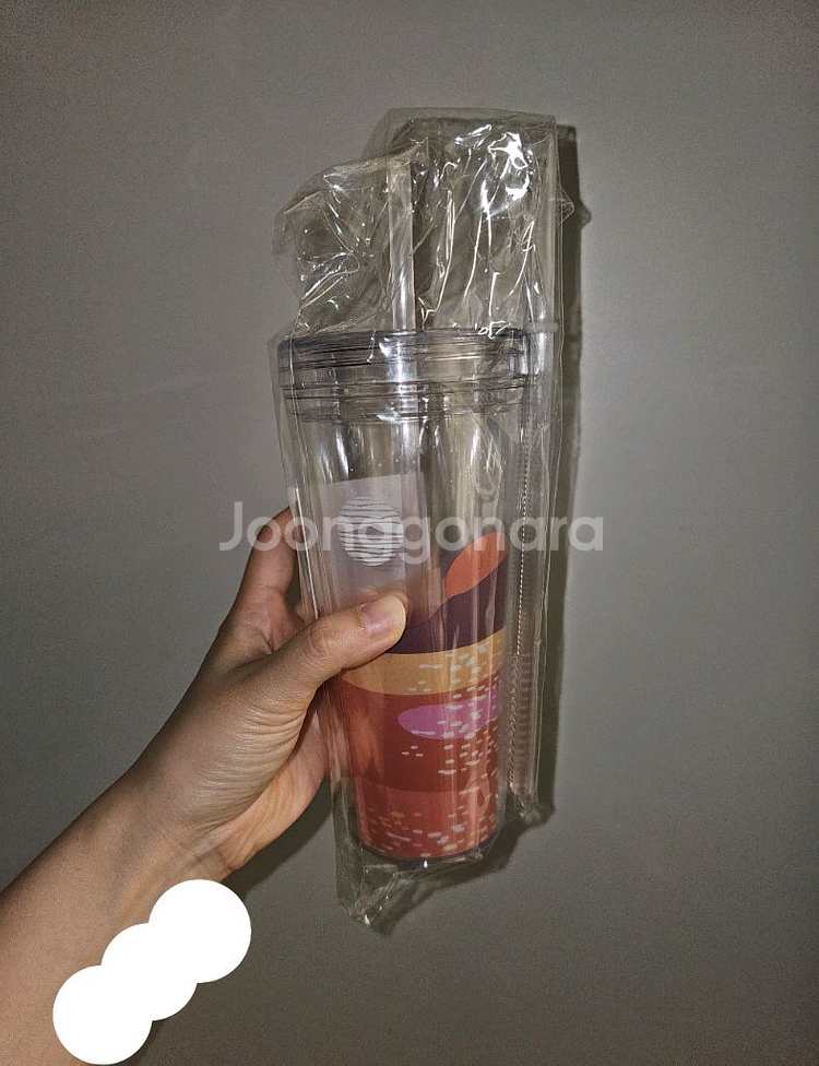 [새상품/텀블러1,빨대2,세척솔1] 오설록 국산 텀블러--0