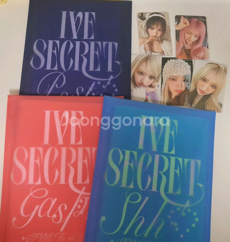 아이브 리즈포카 5장과 새상품 아이브 시크릿 앨범--0
