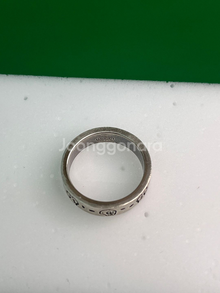 [정품] 구찌 고스트 실버 링 6MM (477339)--5