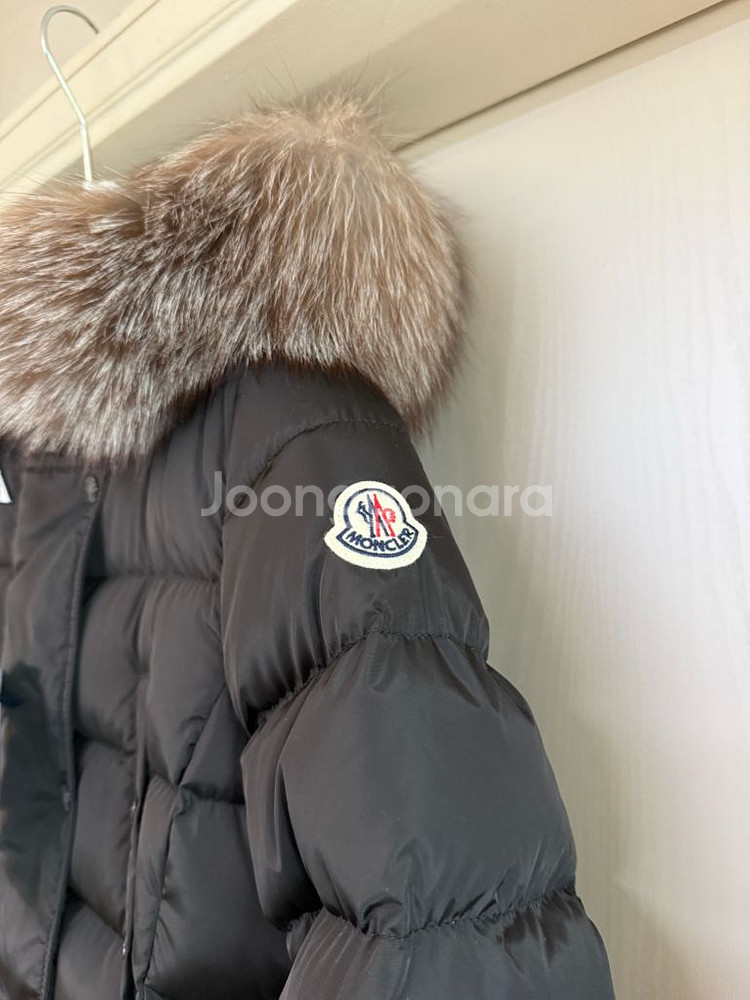 [0] 23 24 몽클레어 클로에 롱패딩 블랙 폭스퍼--1