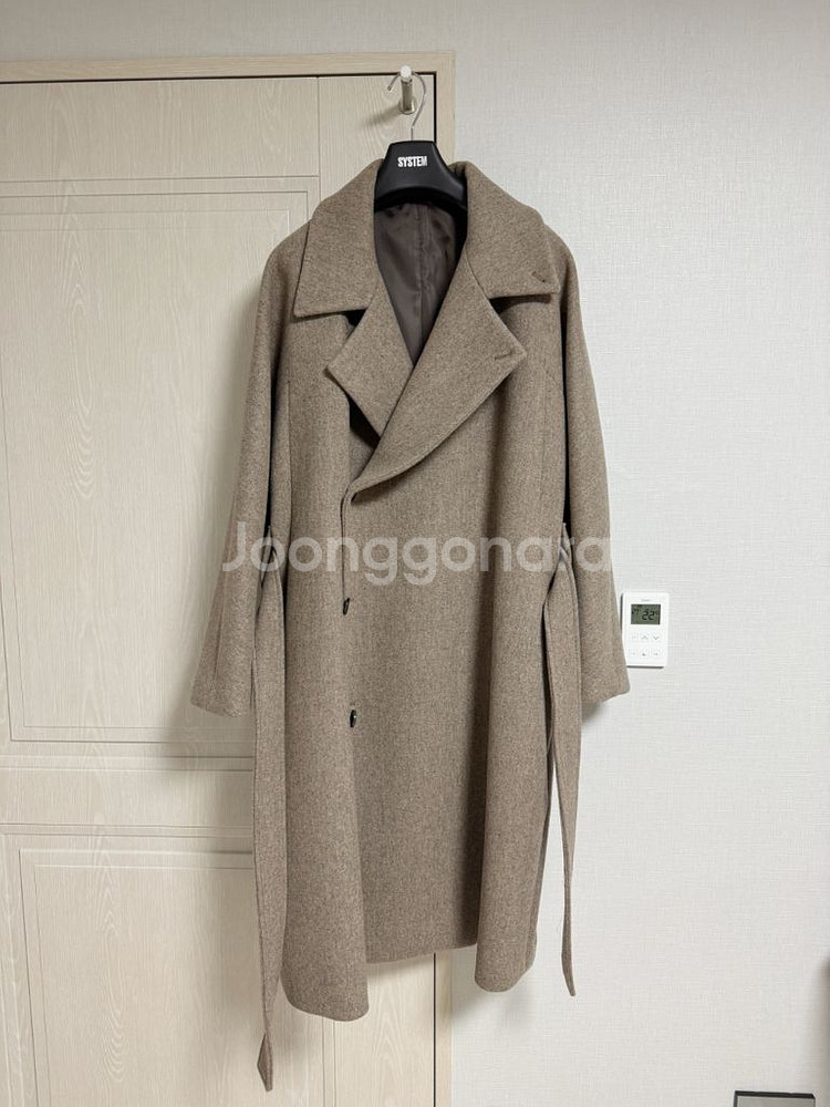 [95] 19FW 시스템옴므 파리컬렉션 코트 베이지--0