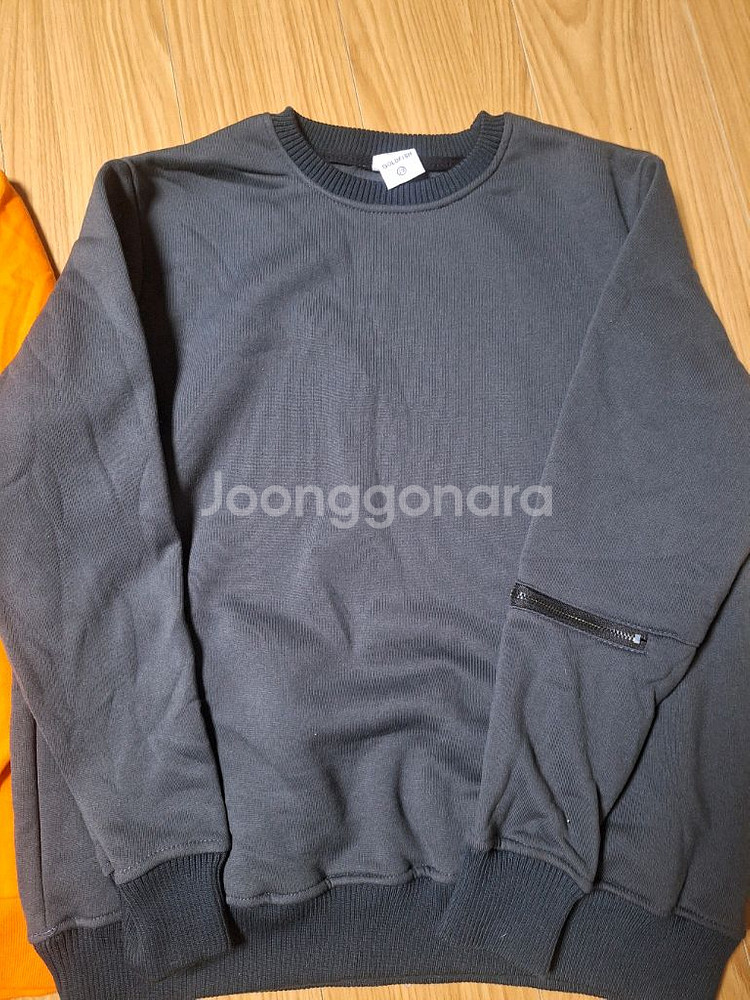 새상품 160 기모 후드.맨투맨 2벌--4