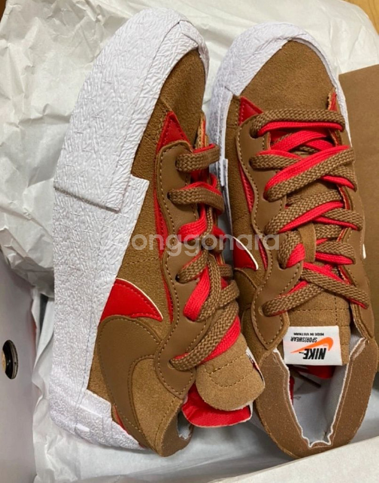 나이키 사카이 블레이저로우 브리티쉬 탄 새상품--1