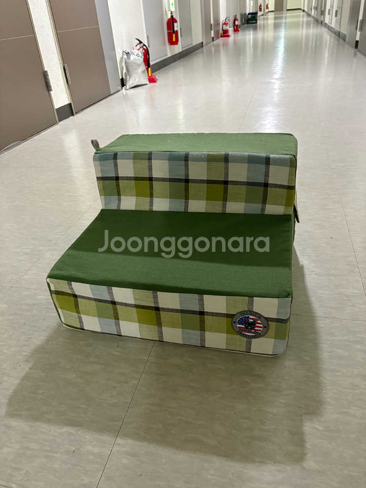 런던체크무늬 펫 2단 계단--0