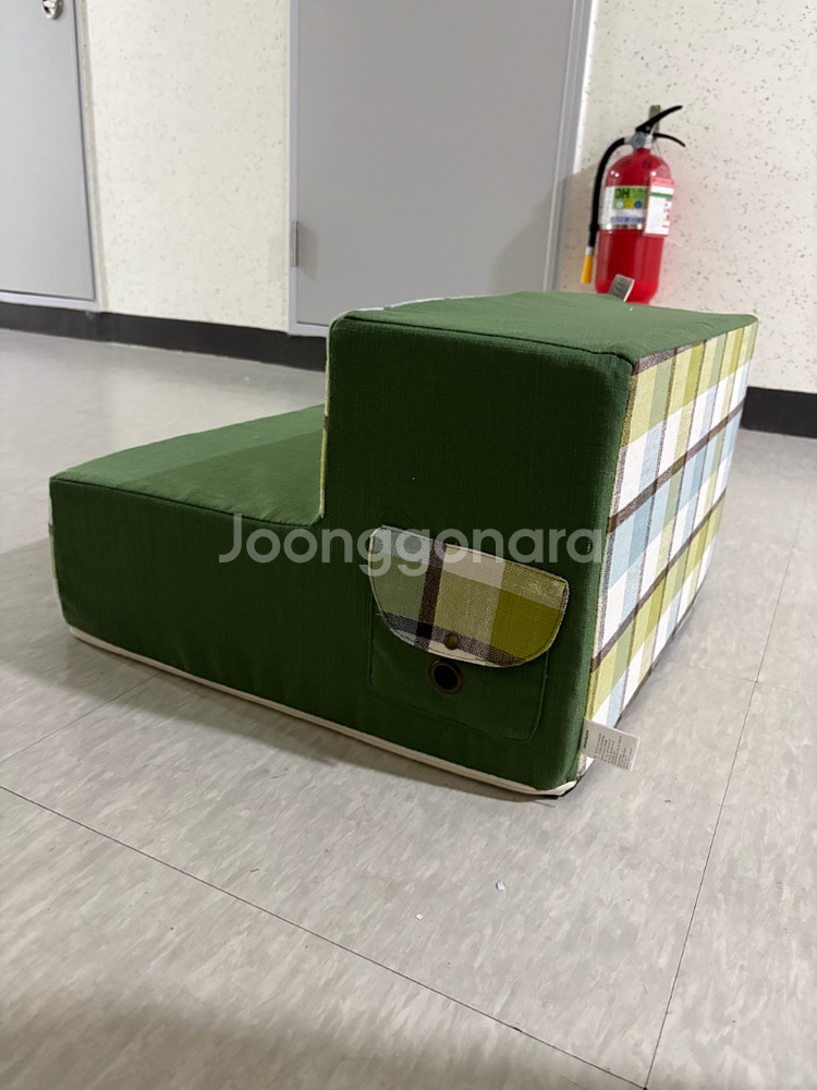 런던체크무늬 펫 2단 계단--8