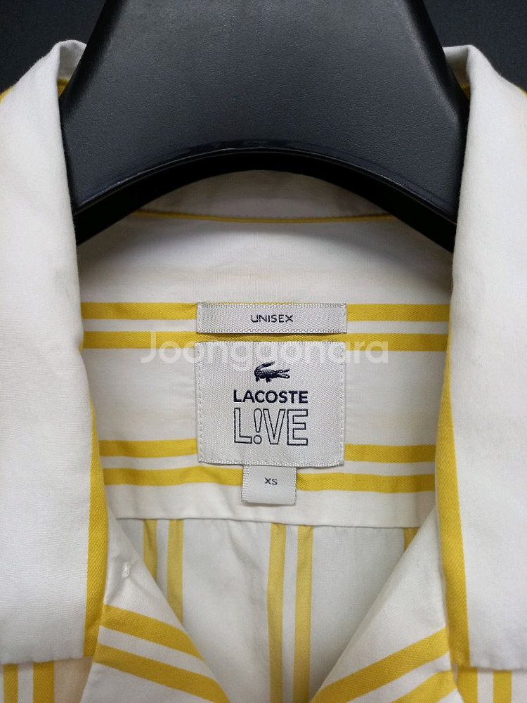 새 라코스테 춘하 박시루즈핏 남방 XS 44-66--6