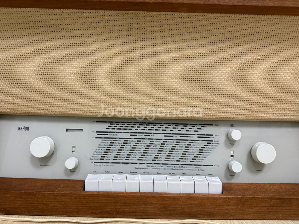 브라운 ts3 진공관 라디오--1