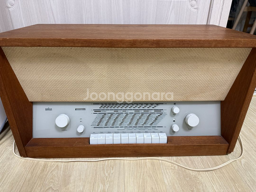 브라운 ts3 진공관 라디오--0