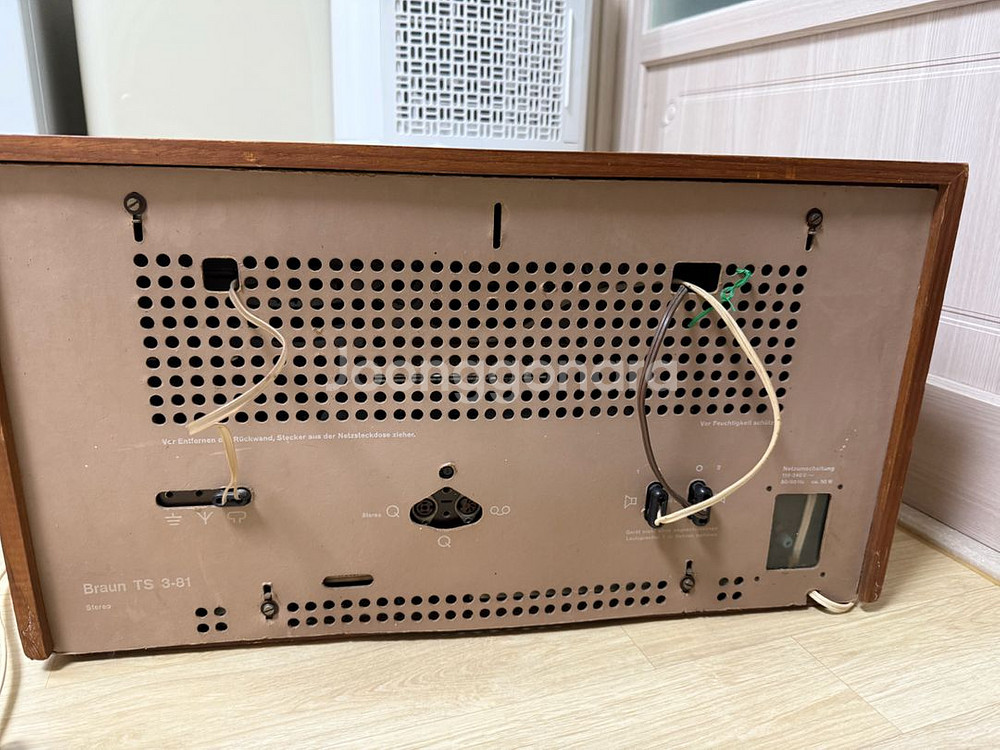 브라운 ts3 진공관 라디오--4
