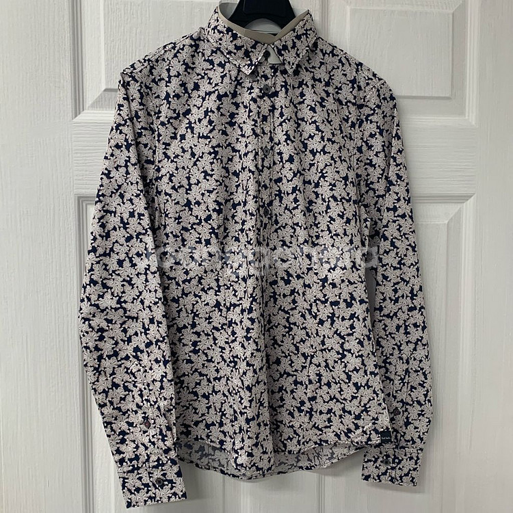 폴스미스 슬림핏 플라워 패턴 셔츠--3