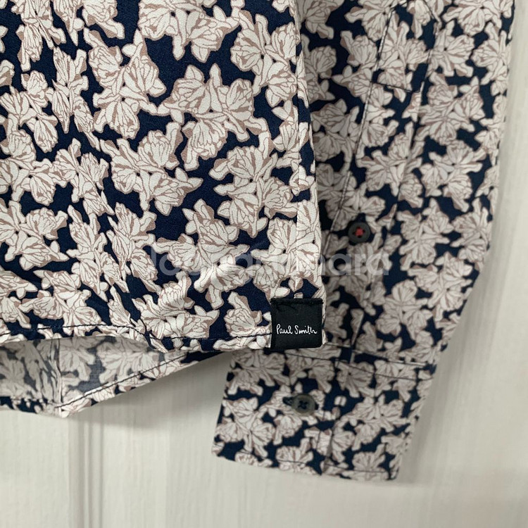 폴스미스 슬림핏 플라워 패턴 셔츠--5