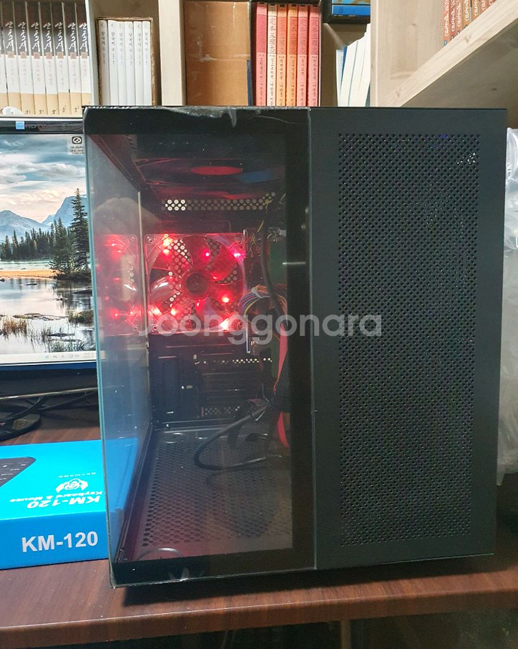 사무용 컴퓨터(본체+23인치삼성모니터+키보드,마우스세트--2