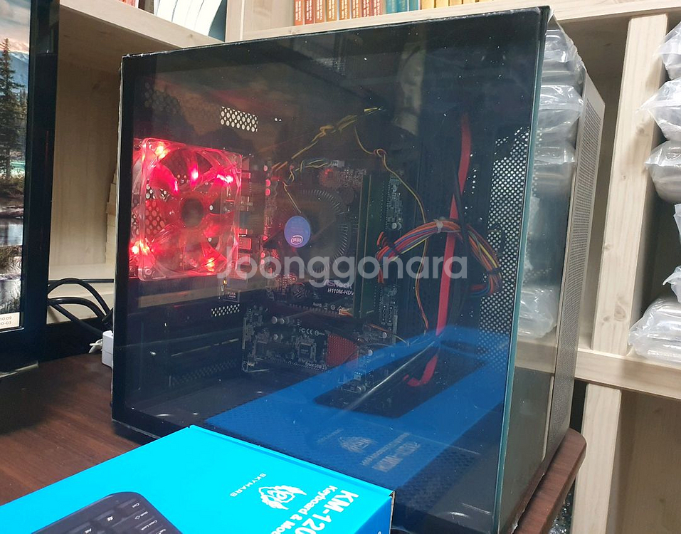 사무용 컴퓨터(본체+23인치삼성모니터+키보드,마우스세트--1