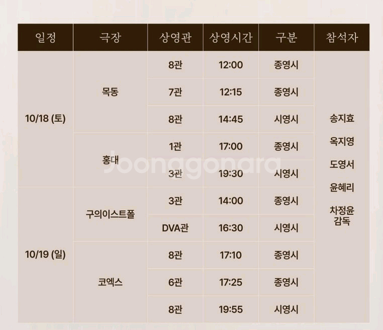 만남의 집 무대인사 정가이하 양도 (10/19)--2
