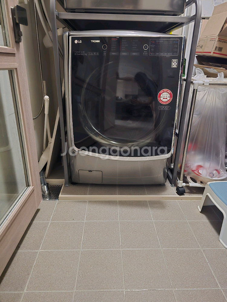 LG 트롬 세탁기 21kg 건조기 14kg 세트--1